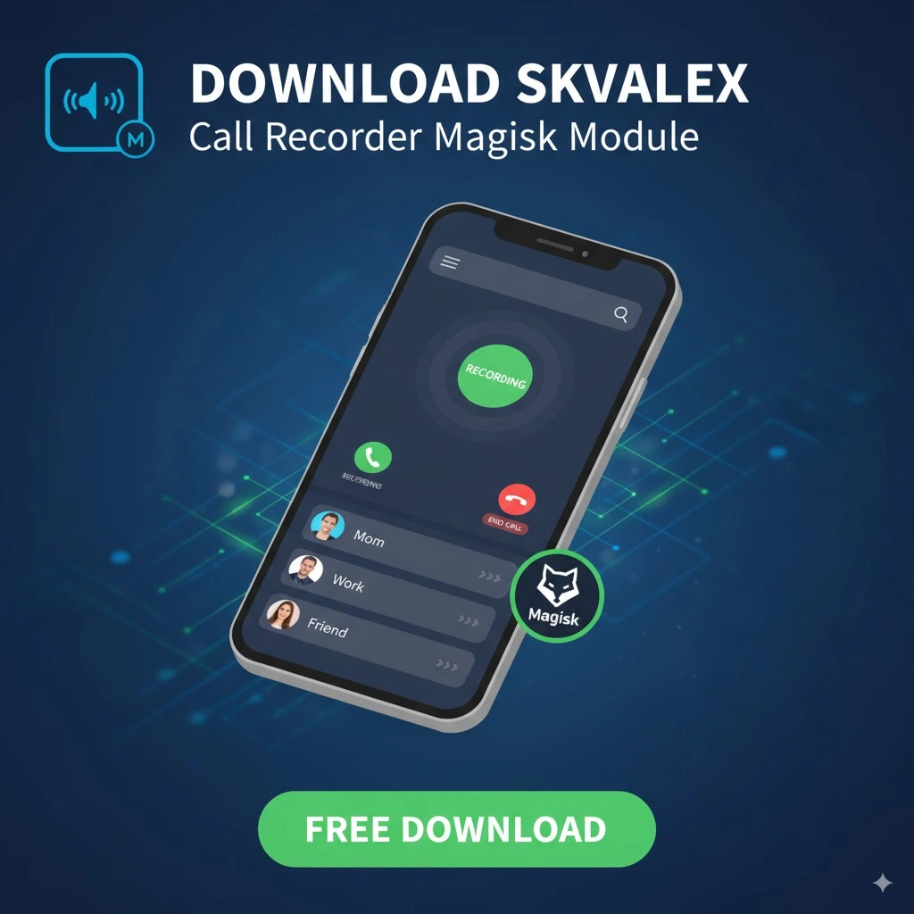 Download SKVALEX Call Recorder Magisk Module 2025